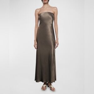 New Enza Costa Bias Strapless  Dress M 2 Revolve